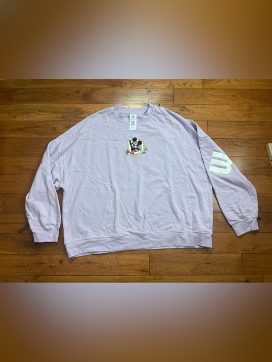 Walt Disney Tops - Walt Disney Worls ‘Play in the Park’ Mickey Mouse Embroidered Crewneck